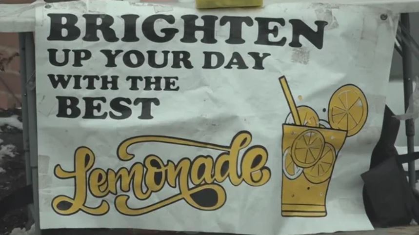 Twin boys have been seen selling lemonade for long hours several times a week