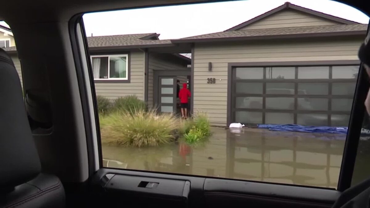King tides combined with heavy rain flooded low-lying areas across the Bay Area over the weekend