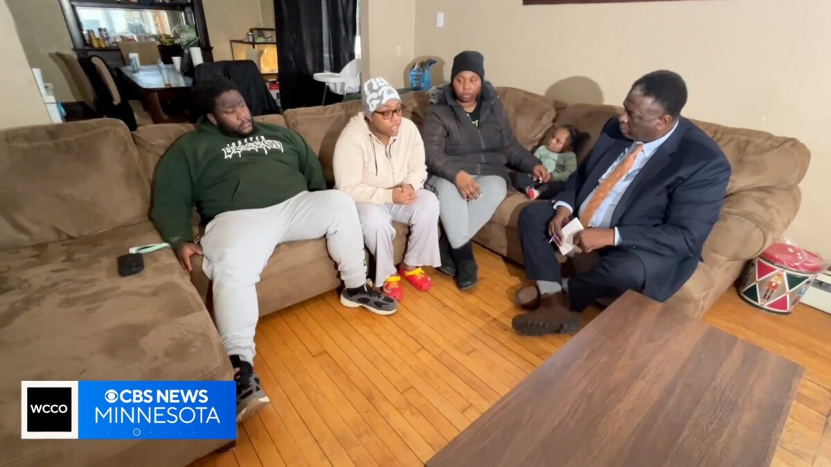 A couple and their six children say they were trapped inside their vehicle in the Twin Cities when a tear gas canister exploded underneath them during an interaction with ICE officers.