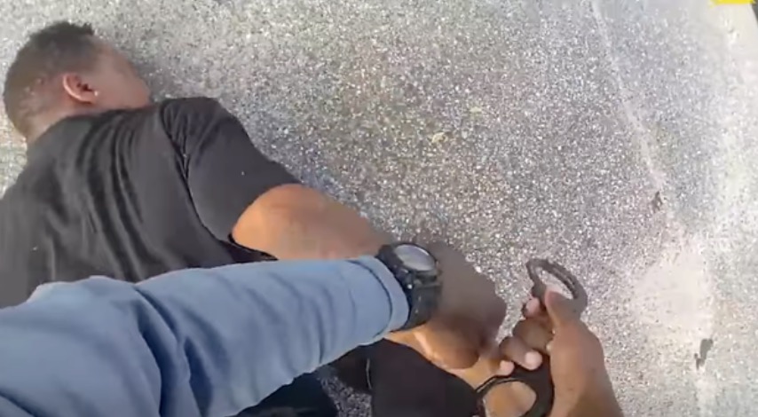 Body camera footage showed the moments a Gwinnett County officer arrested Michael Stafford.
