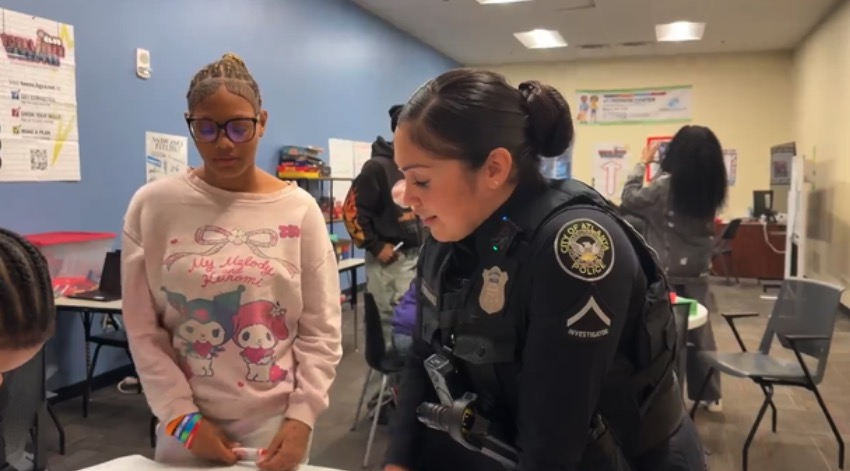 Officer Rodney McIntyre recently moved into the Carey Park community through the Atlanta Police Foundation's Secure Neighborhoods Program.