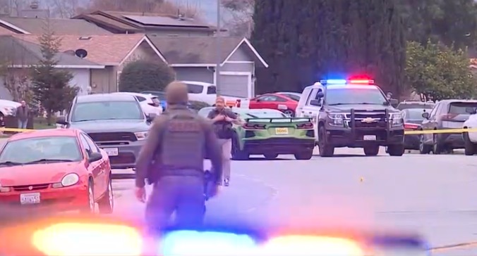 A suspect was killed by San Jose police following a high-speed chase and shootout that left a police sergeant seriously injured but expected to survive.