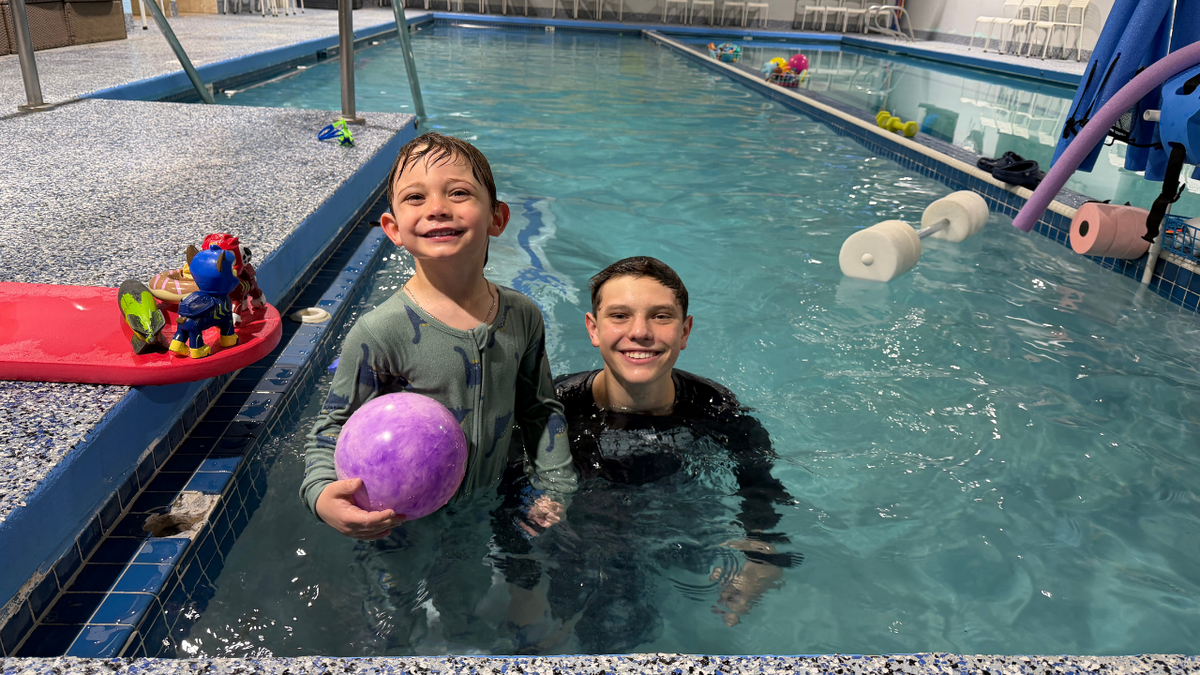 Jammie January: learning to swim in clothing to prepare for for emergencies