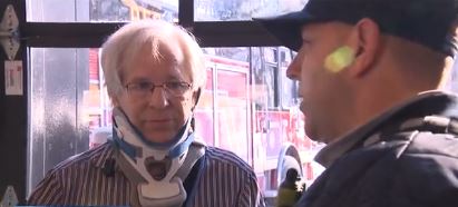 A Massachusetts man was reunited with the first responders who saved his life last month when a massive tree slammed onto his car