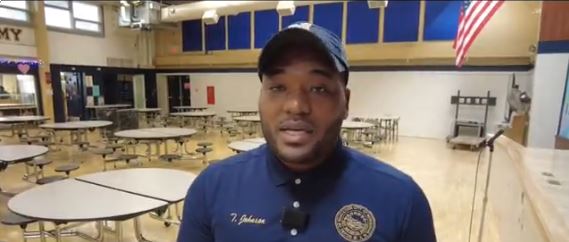 Tyreek Johnson is a school monitor at Vails Gait STEAM Academy in New Windsor. In November