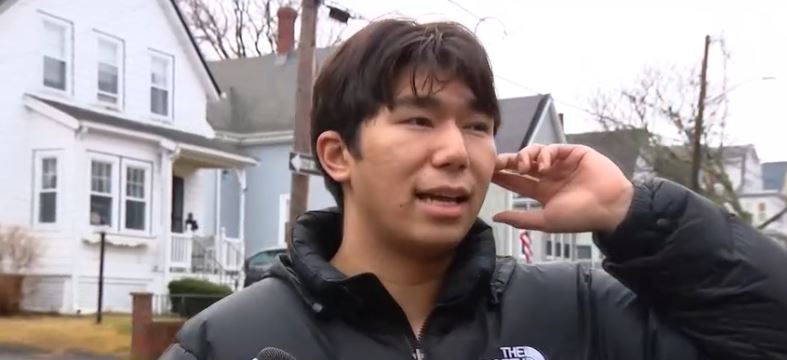 Perush Gernug lives in one of the homes that was damaged in the crash. “I was sleeping right up there and heard a noise. Hit something and felt violently shook the whole house