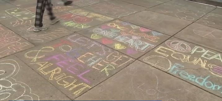 Students returning to Roxborough High School were met with messages of love and inclusion instead of hate after racist and antisemitic graffiti was discovered on the building over the weekend.