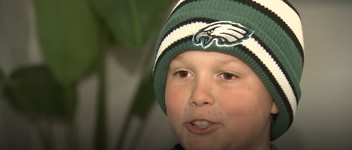 An 11-year-old Eagles fan from Blue Bell