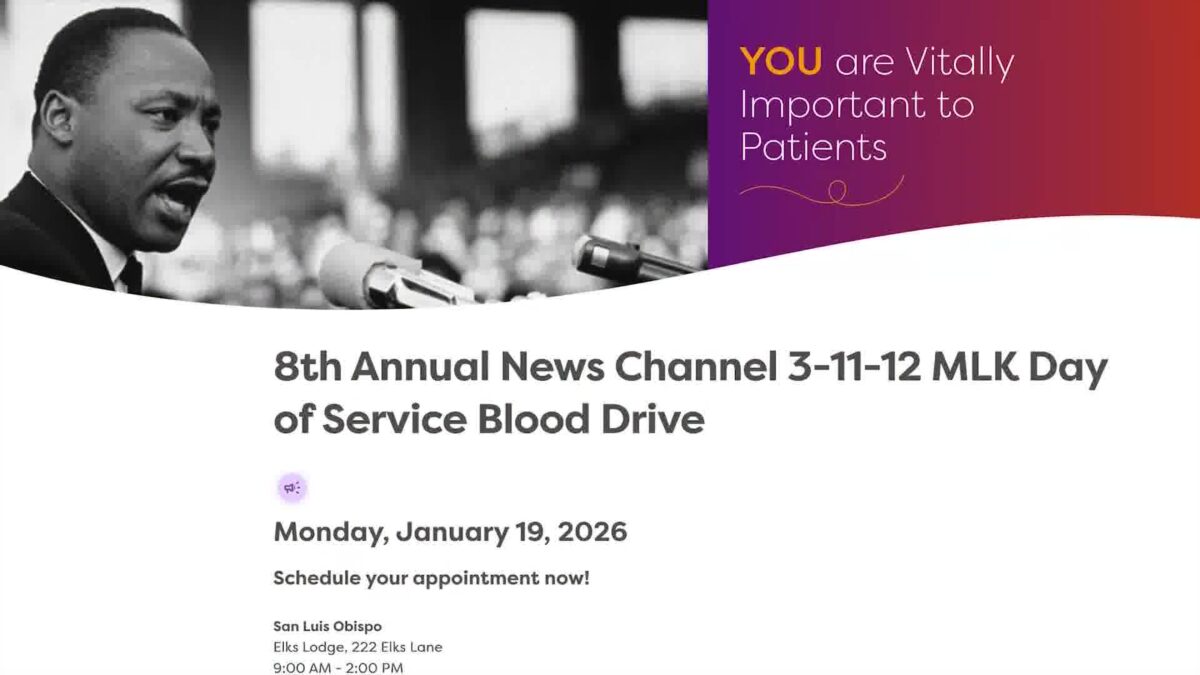 Upcoming News Channel 3-12 MLK Day of Service Blood Drive looking to help boost local supplies