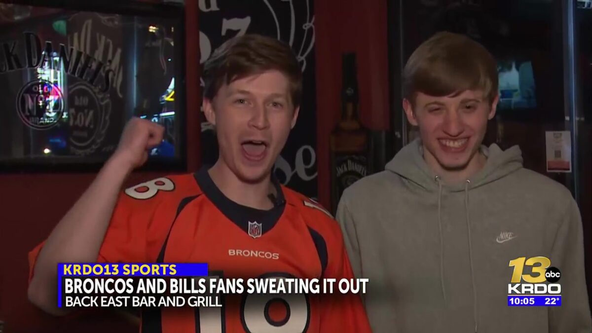 Broncos fans infiltrate Bills bar; celebrate advancement to the Championship game