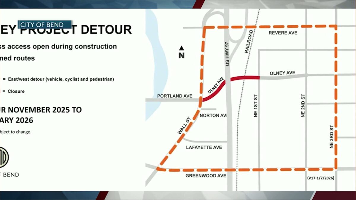 BNSF crews called to Washington flood response delay completion of Bend’s Olney Avenue project