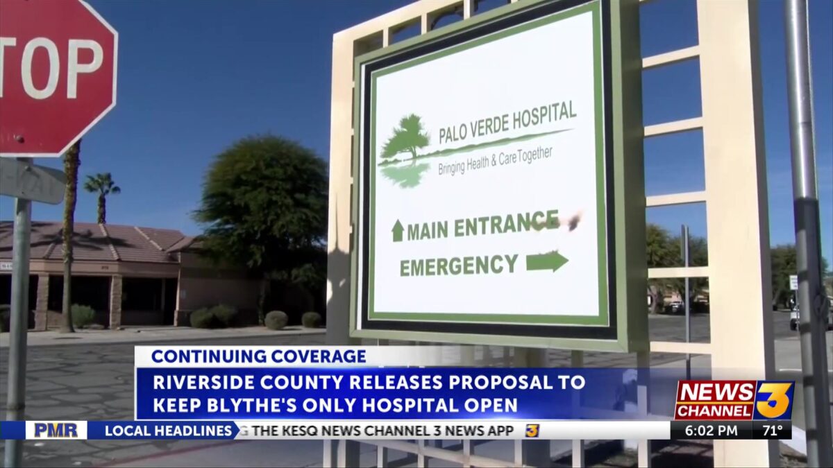 UPDATE: Blythe hospital board postpones vote to accept county plan