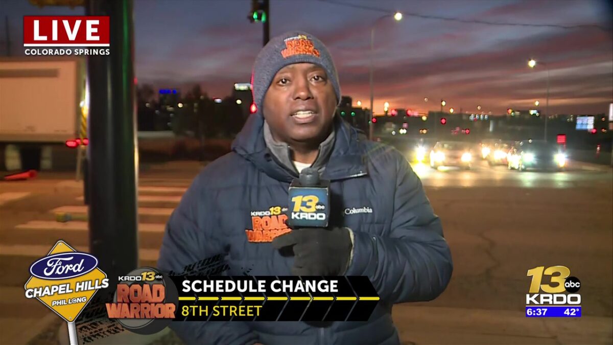 Updates on several road-related projects during the holiday week in the Pikes Peak region