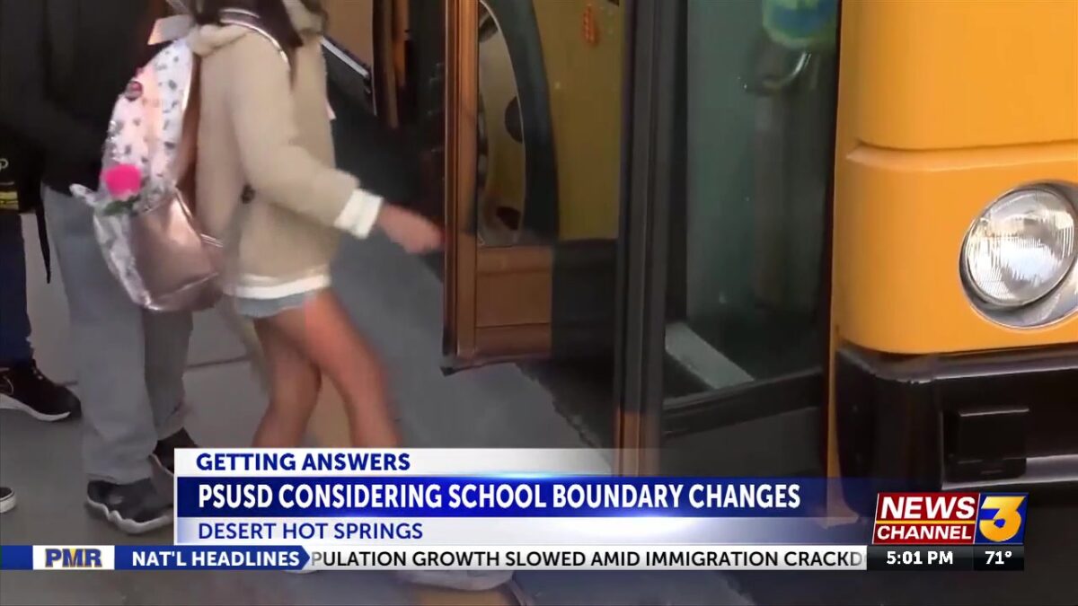 PSUSD considering school boundary changes in Desert Hot Springs after school crowding