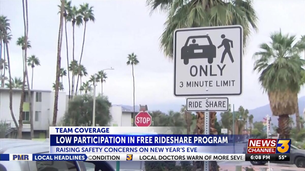 Lower participation in free rideshare program raises safety concerns on New Year’s Eve