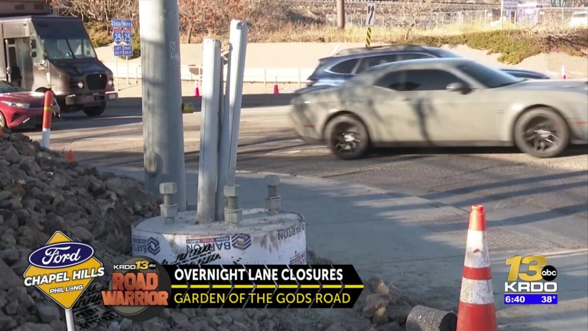 Second phase of traffic safety project continues on Garden of the Gods Road in Colorado Springs