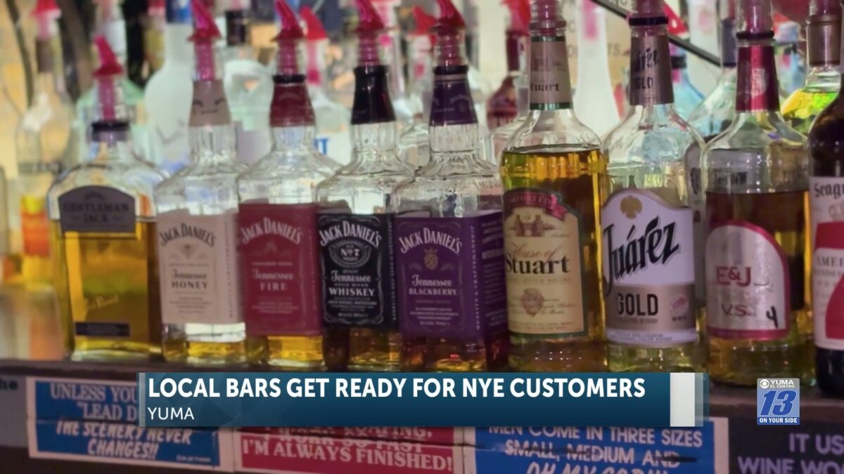 Local bars in preparation for the New Year’s Eve celebrations