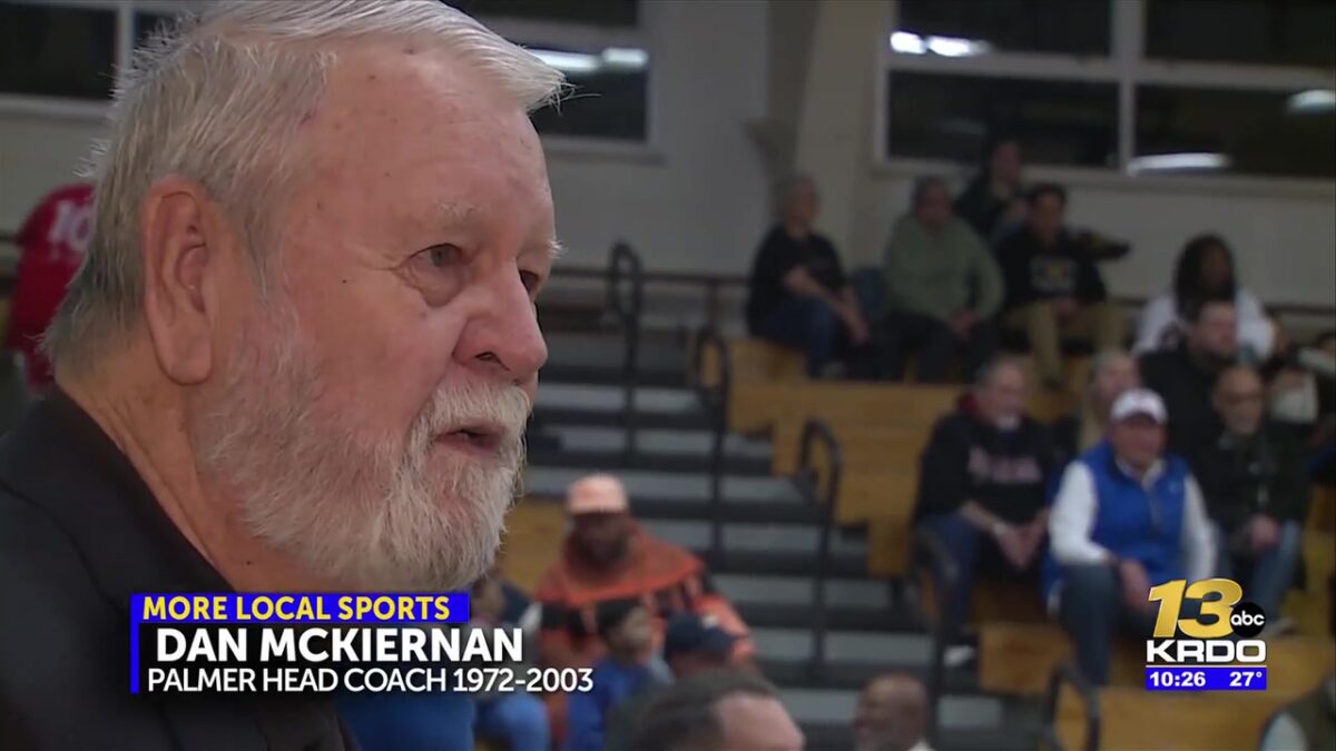 Dan McKiernan is honored by Palmer High School