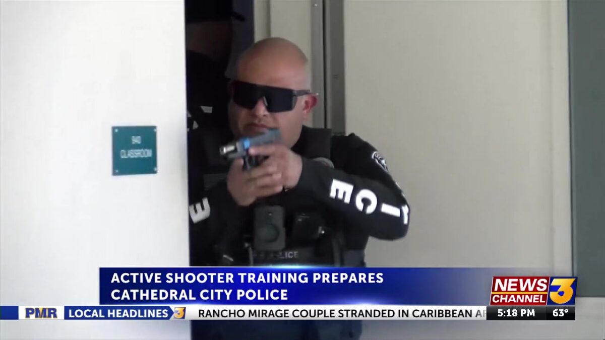 Cathedral City PD holds active shooter