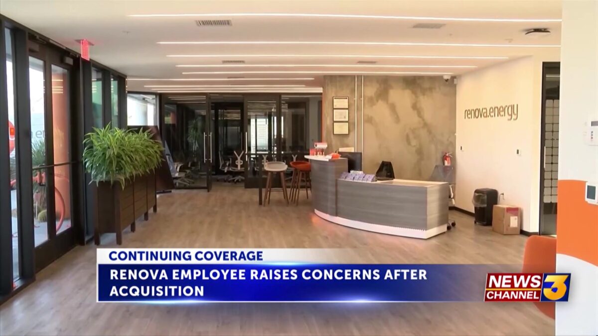 UPDATE: Renova Energy employees report layoffs after acquisition announcement