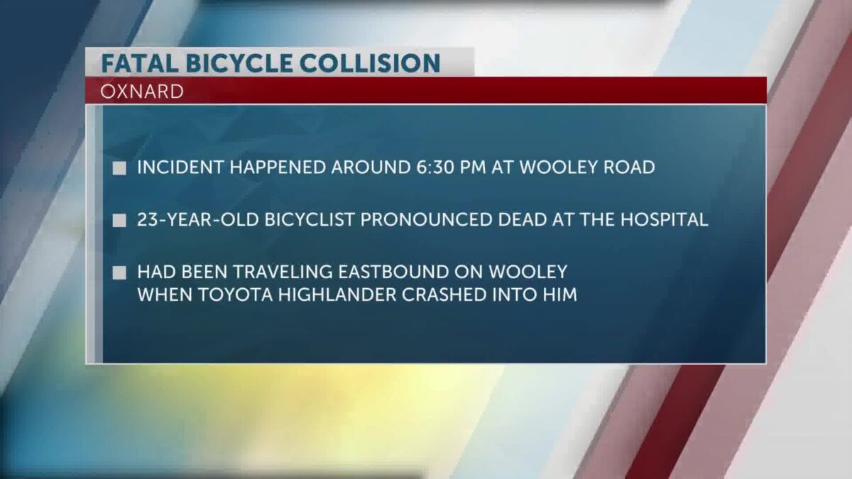 One Dead After Vehicle vs. Bicycle Collision