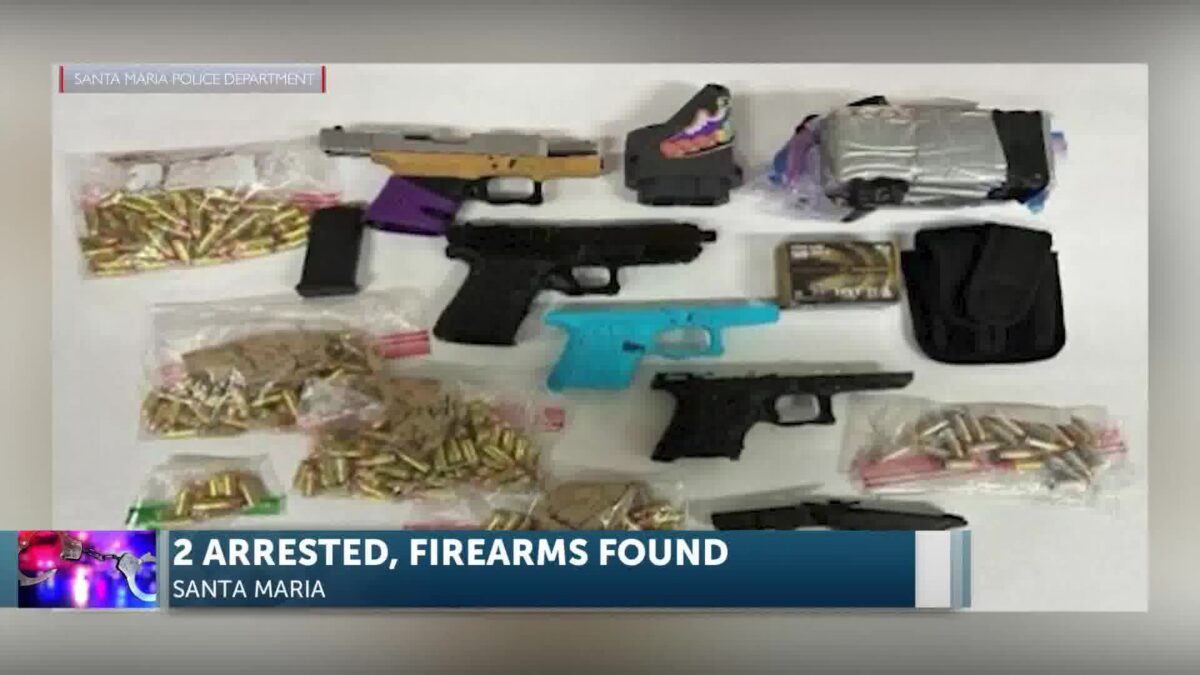 Police Seize Firearms from Two Arrestees In Santa Maria