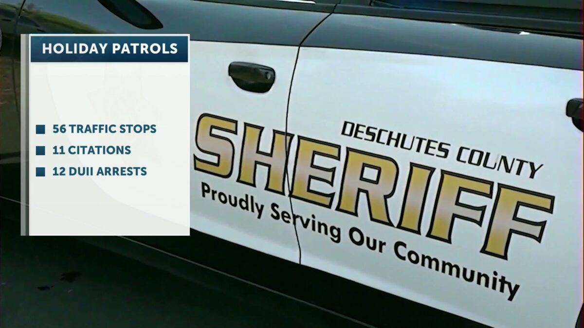 Deschutes County Sheriffs Office reports results of holidays DUII crackdown