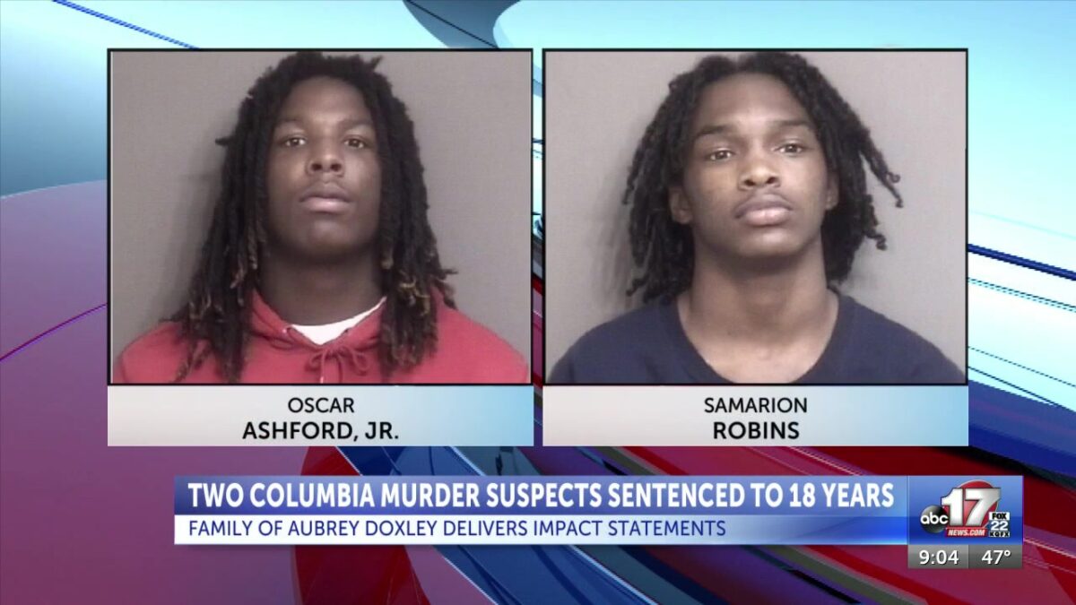 2 men sentenced to 18 years in prison in 2022 Columbia murder case