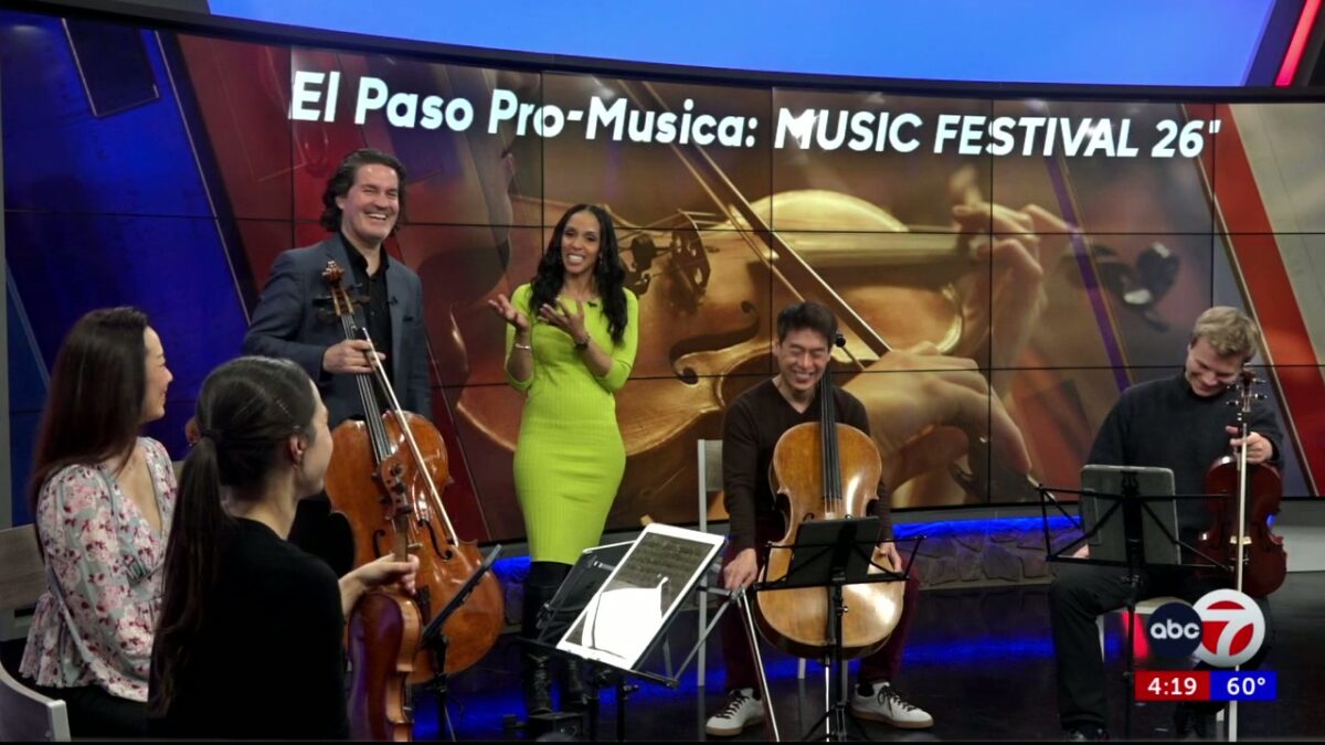 ABC-7 at 4: El Paso Pro-Musica Chamber Music Festival celebrates Zuill Bailey’s 25th Season