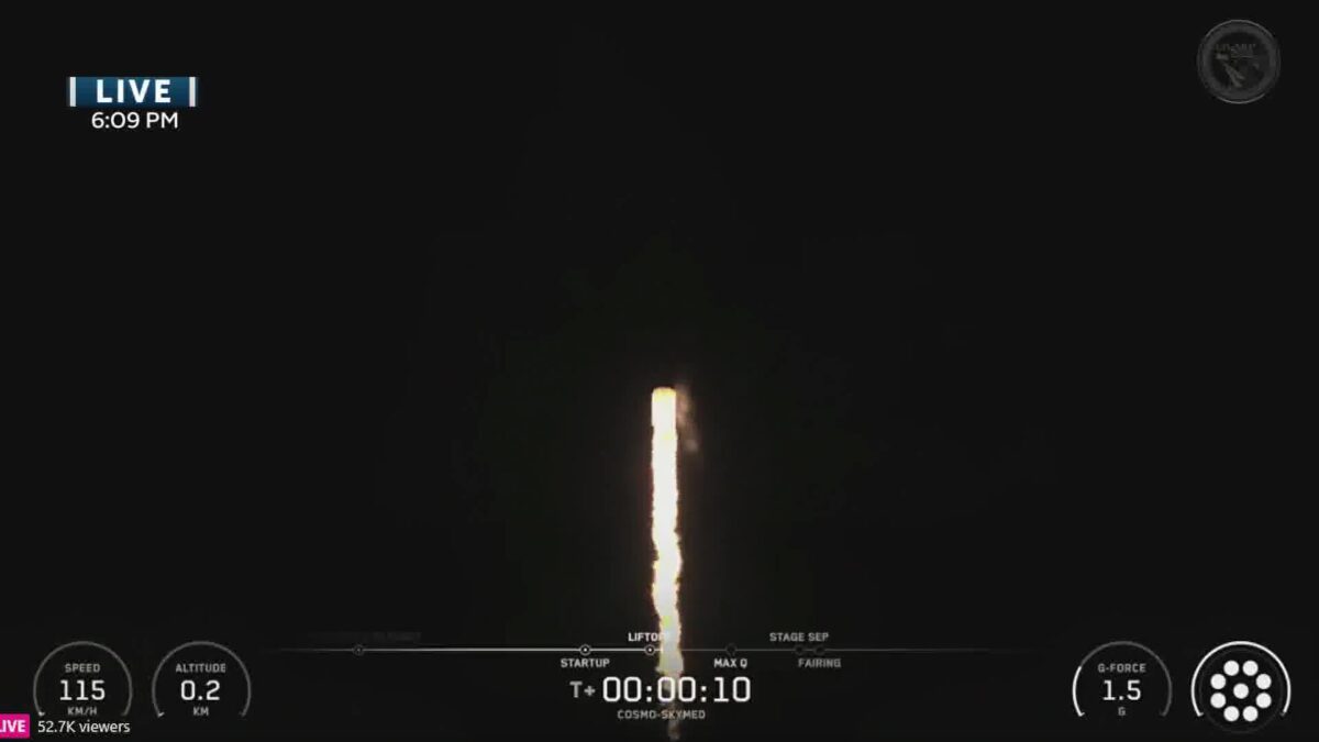 SpaceX preparing Falcon 9 rocket launch for Italian Space Agency