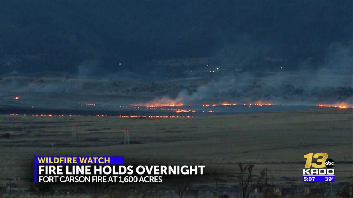 UPDATE: Fort Carson fire didn’t expand overnight