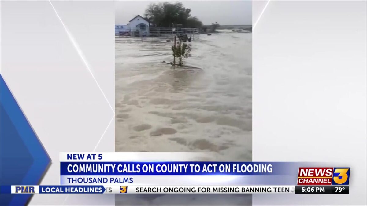Thousand Palms community calls on Riverside County to act on flood concerns