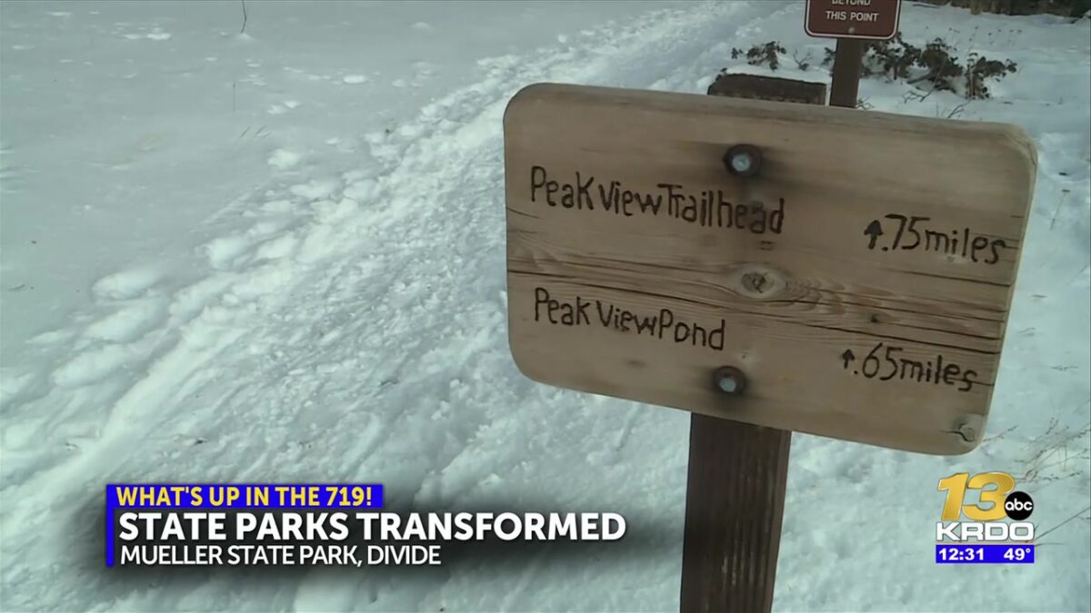 Mueller State Park opens long awaited XC Ski tracks after snow dump