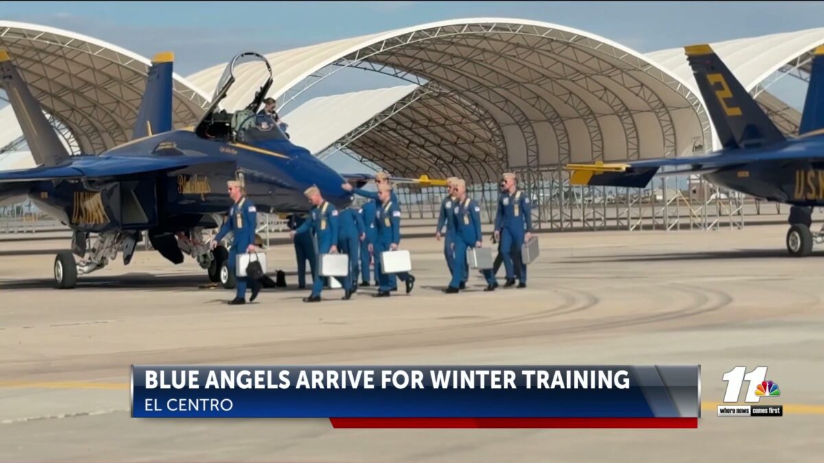 Blue Angels return to Imperial Valley for winter training