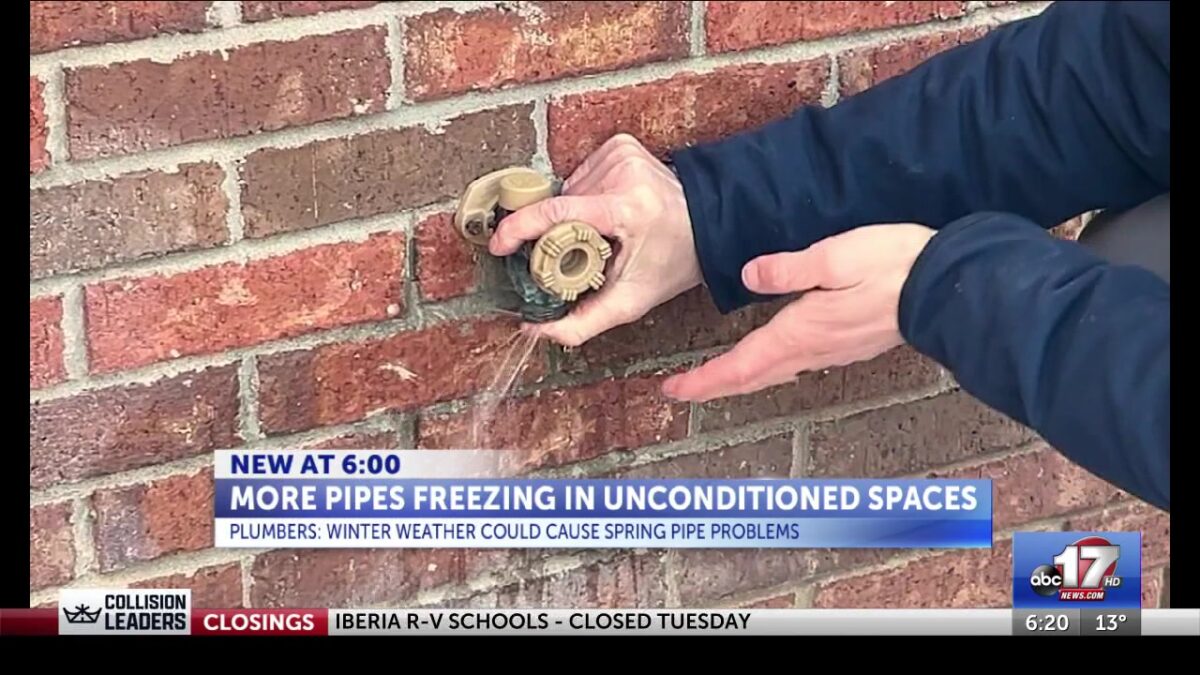 Plumbers see more frozen pipes in unconditioned spaces amid intense cold snap