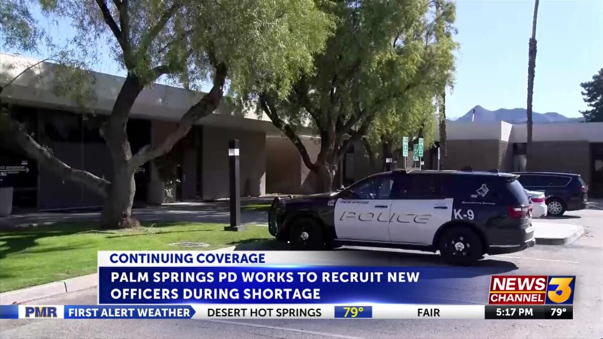 Palm Springs PD continues recruiting new officers to combat shortage