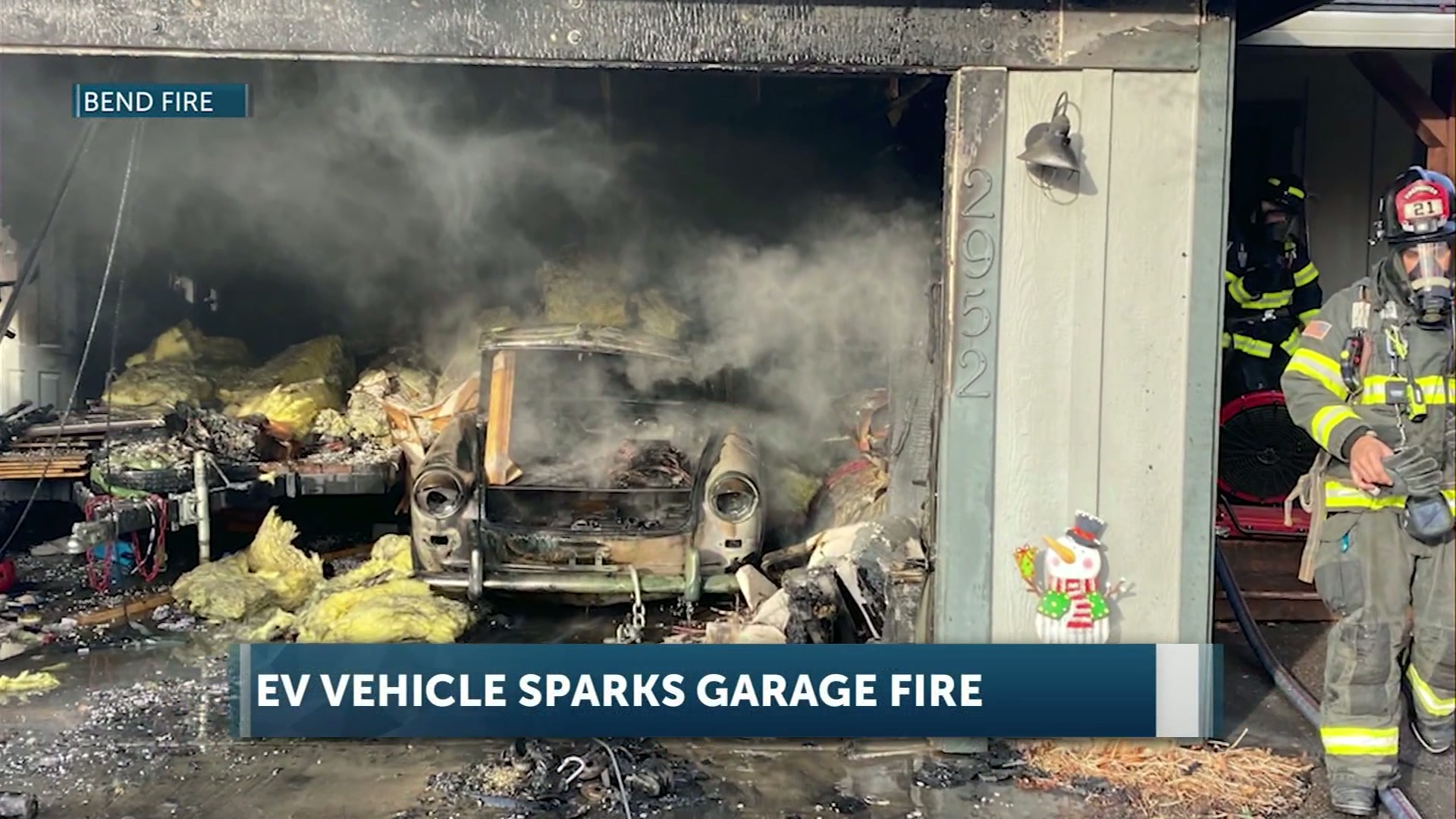 Garage fire in Bend caused by EV Car