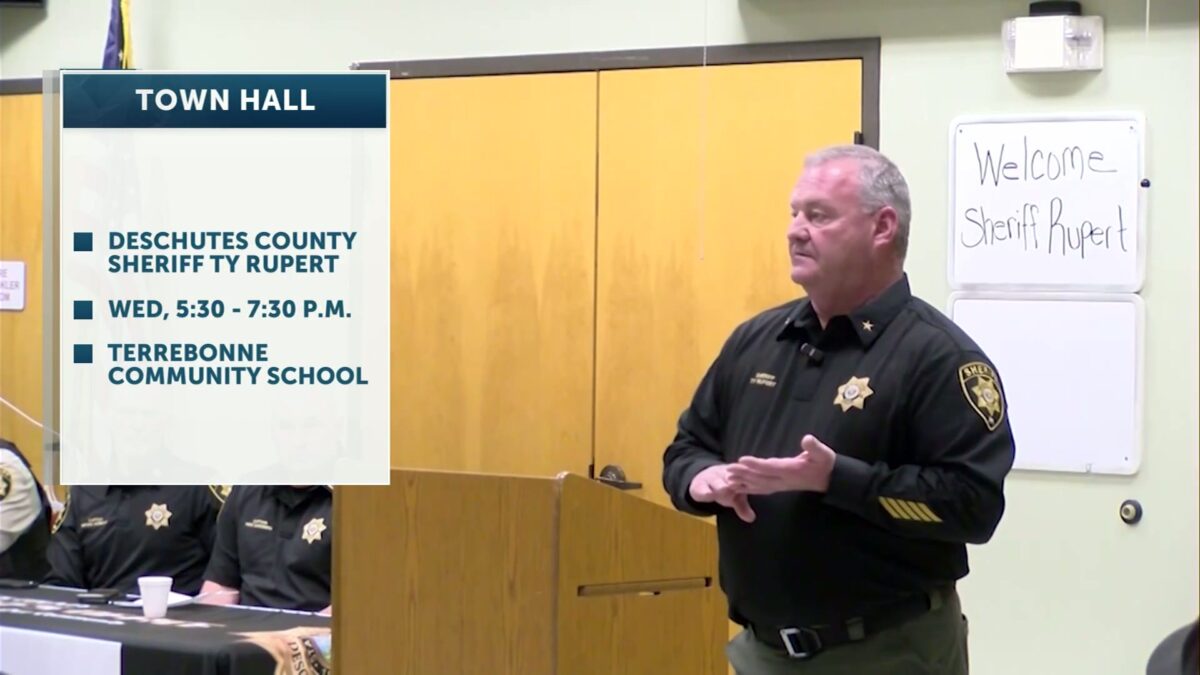 Deschutes County Sheriff Ty Rupert holding more town halls in Terrebonne this week