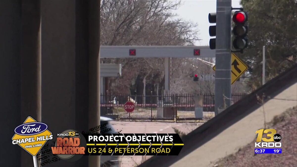 $15 million traffic project begins outside north gate of Peterson Space Force Base in Colorado Springs