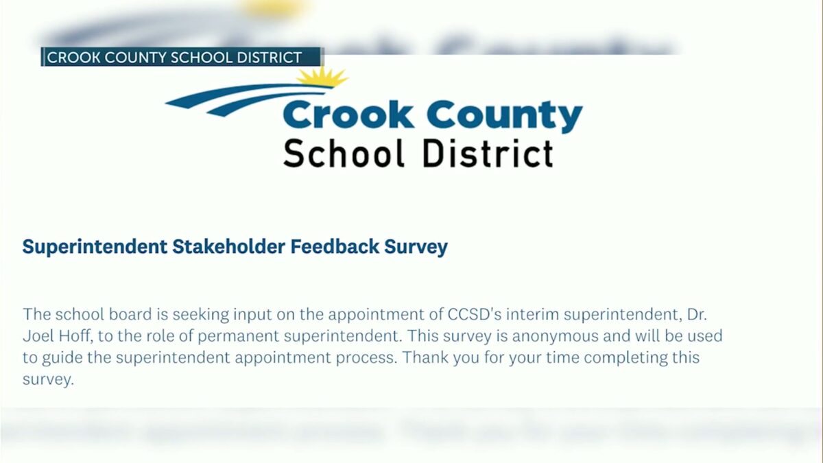 ‘Now’s the time to speak up’: Crook County School Board reminds community of survey on interim superintendent