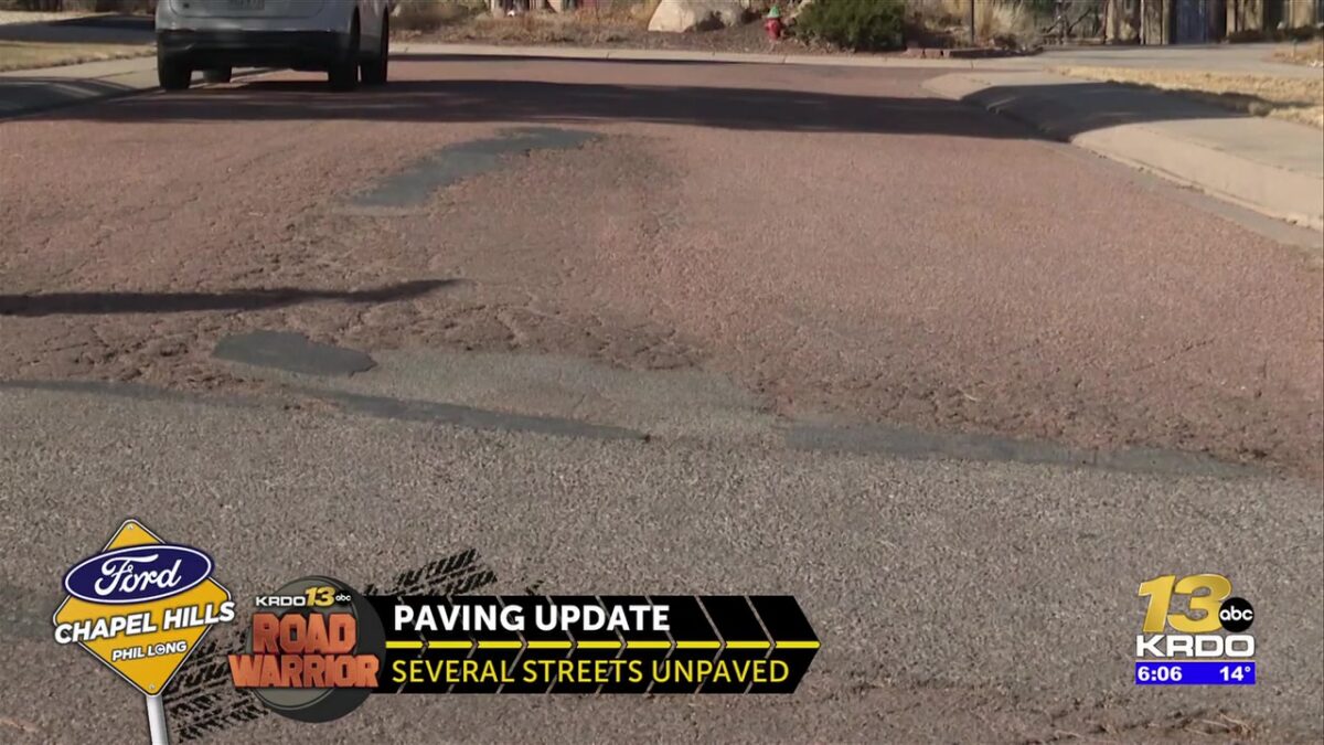 Some streets on 2025 paving list left unpaved or unfinished in Manitou Springs