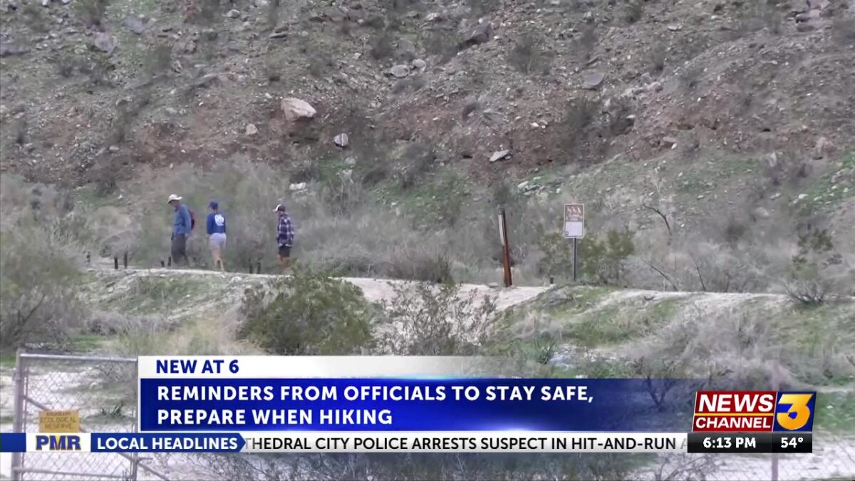 Reminders from officials to stay safe when hiking after a missing man was rescued from a trail