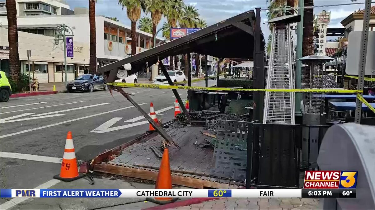 Suspected DUI crash into Palm Springs outdoor dining patio raises safety questions