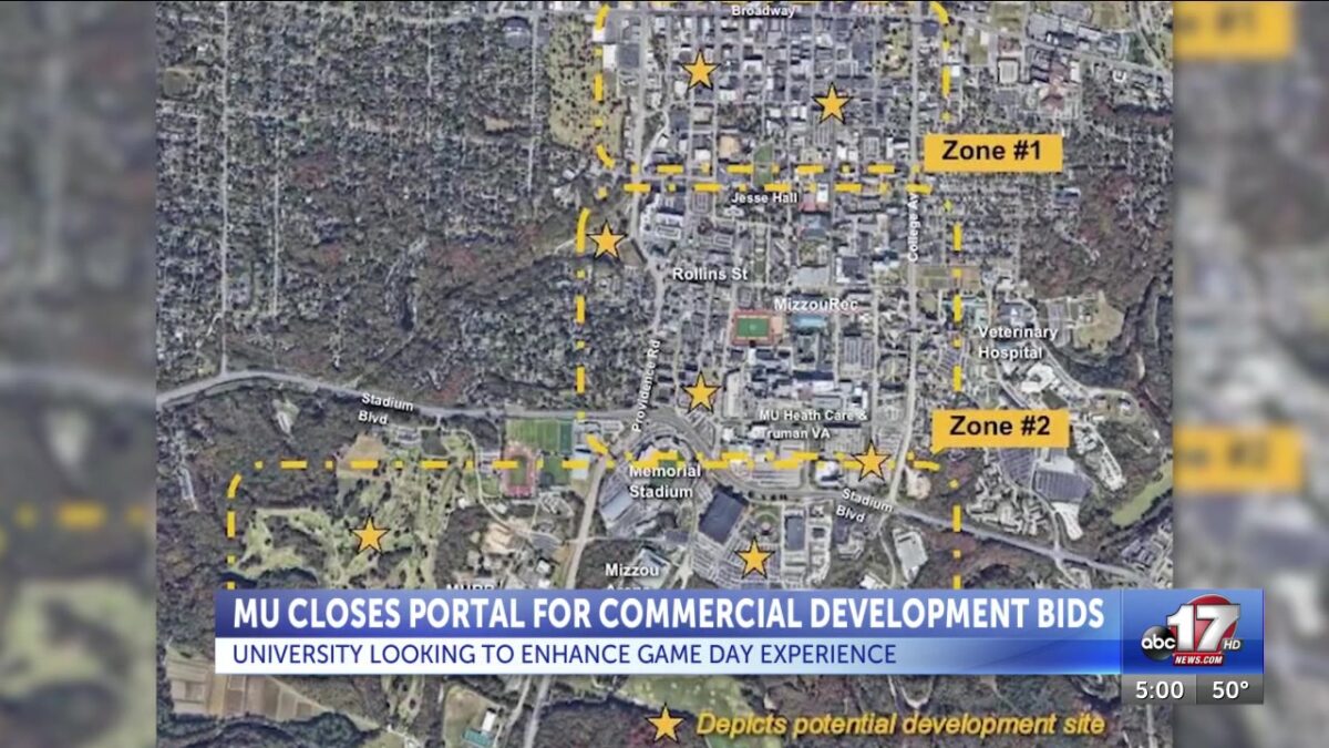 University of Missouri’s closes bidding for commercial development to ‘enhance game day experience’