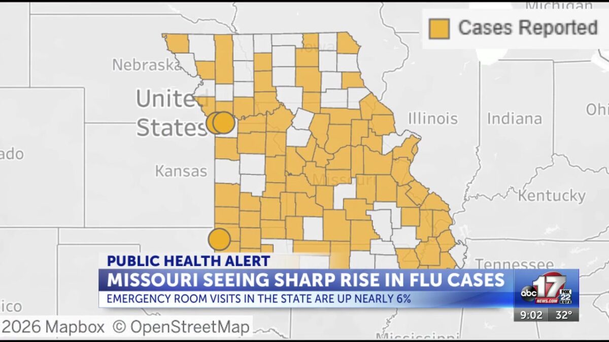 Missouri sees sharp rise in flu cases