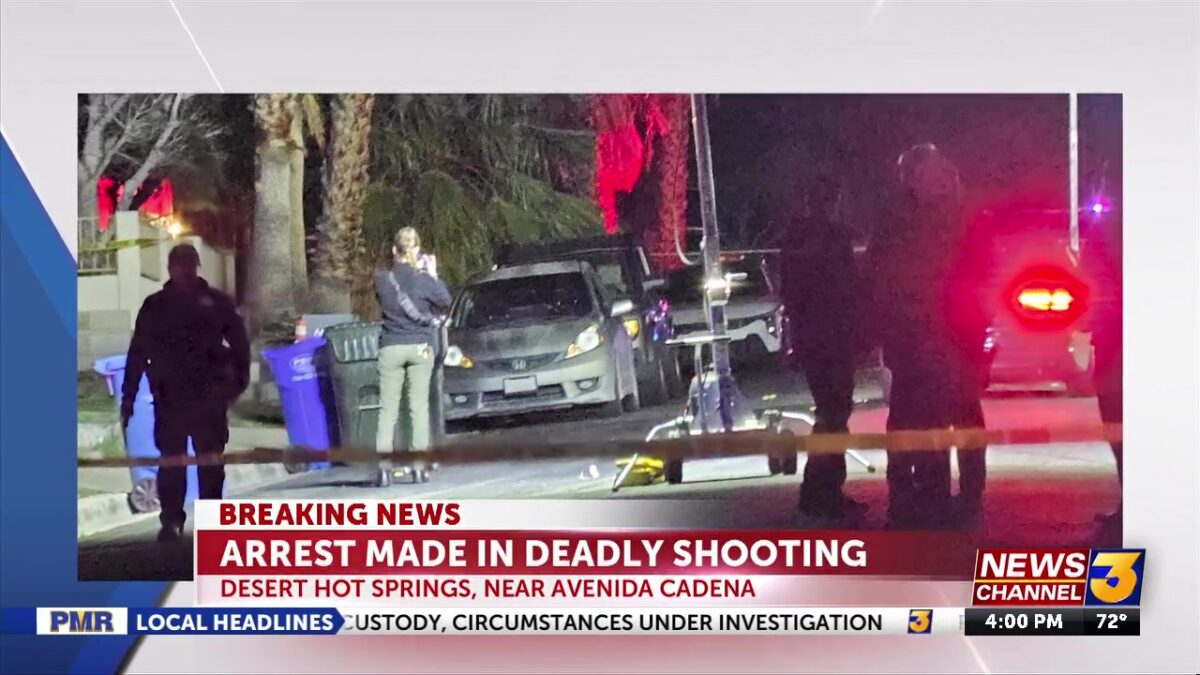19-year-old man arrested in connection with deadly shooting in Desert Hot Springs