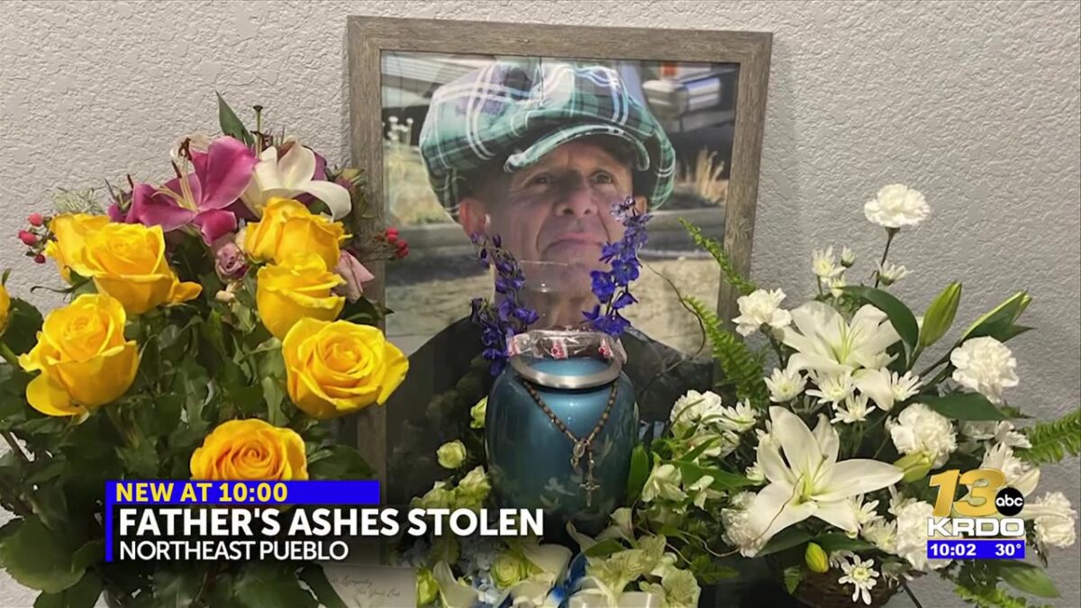 Father’s ashes stolen during home break-in