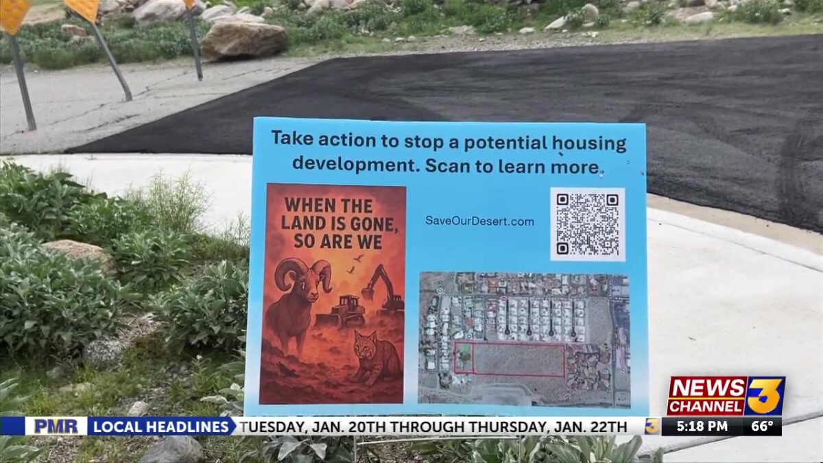 Palm Springs residents oppose potential development on wildlife corridor