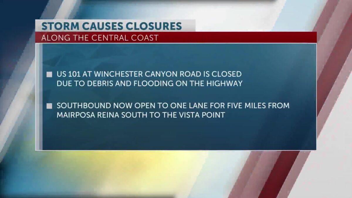 Highways 192 and Highway 135 closed in both directions due to rockslide and flooding