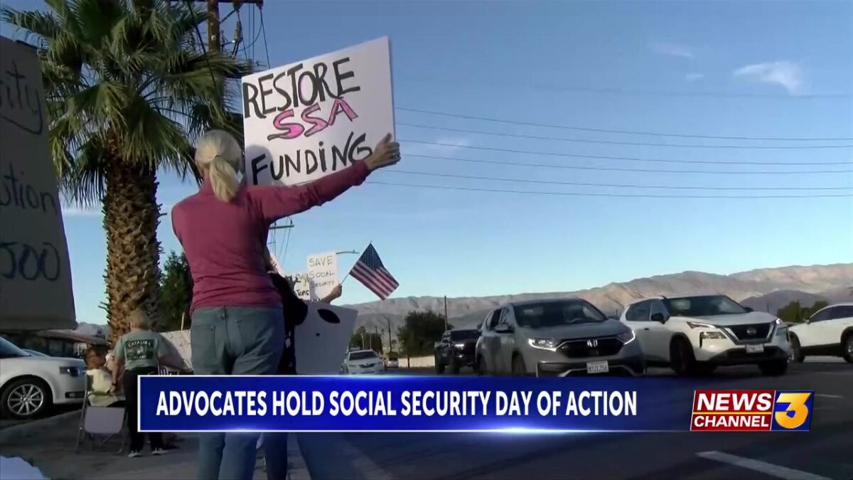Democrat activists hold Social Security Day of Action amid budget cuts and personnel reduction